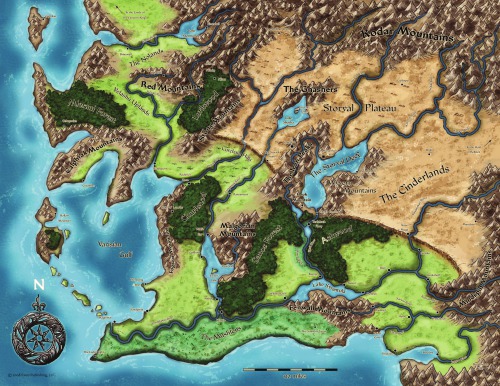 Pathfinder Chronicles: Curse of the Crimson Throne: Map of Varisia