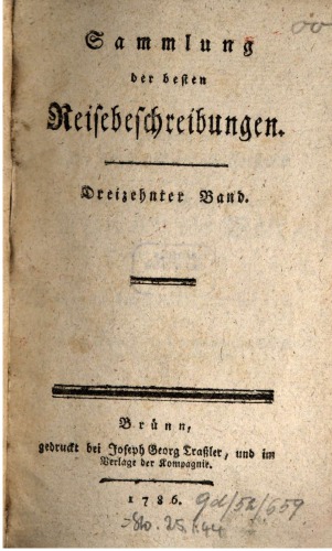 Sammlung der besten Reisebeschreibungen