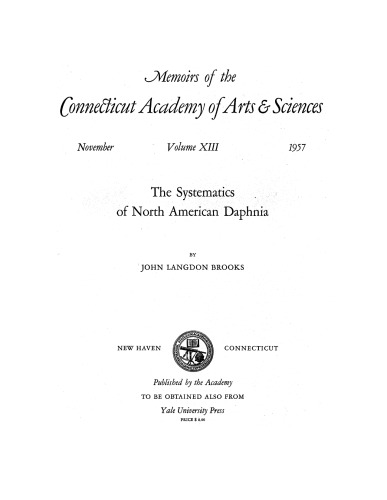 The systematics of North American Daphnia