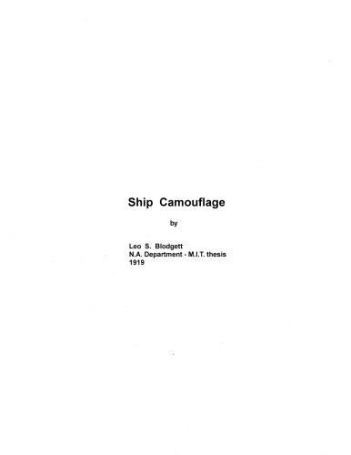 Ship Camouflage