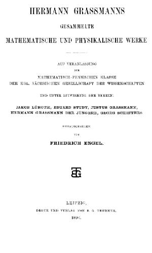 Gesammelte mathematische und physikalische Werke
