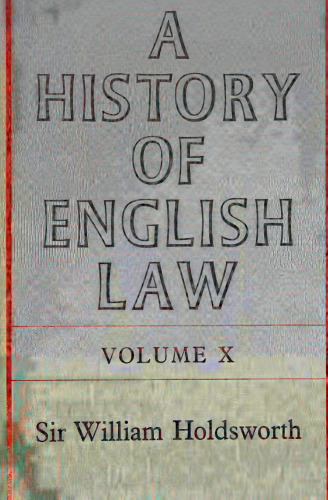 A History of English Law