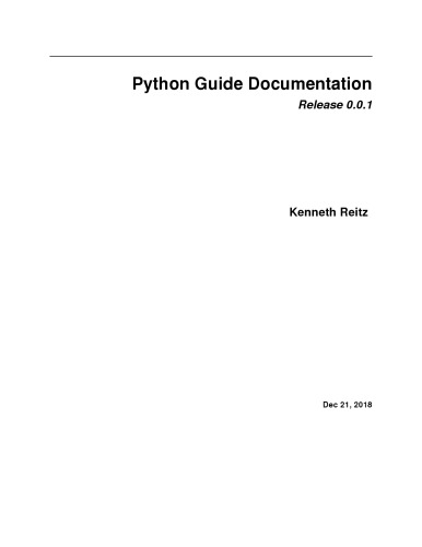 Python Guide Documentation