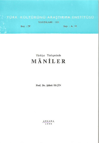 Türkiye Türkçesinde Maniler
