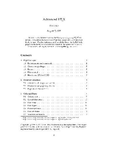 Advanced LaTeX