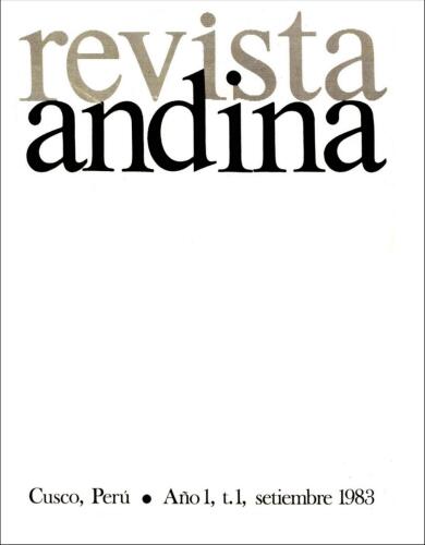 Revista Andina 1983-1999