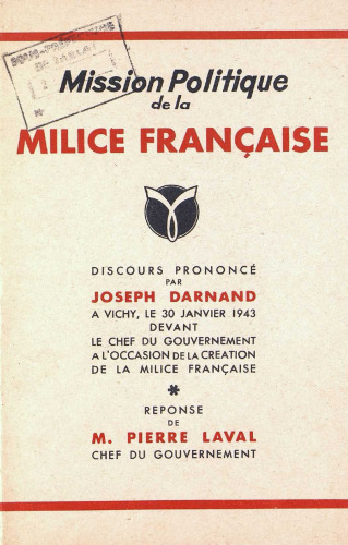 Mission politique de la Milice française