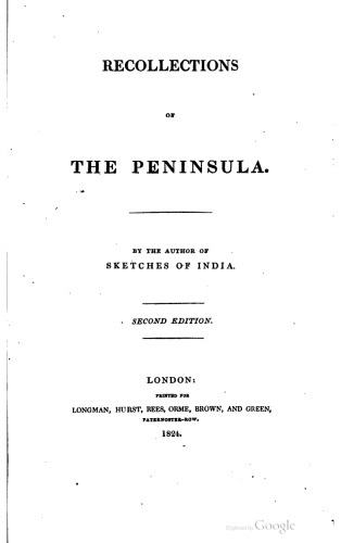 Recollections of the Peninsula