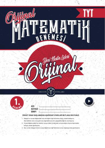 Orijinal Yayınları TYT Orijinal Matematik 11 li Denemeleri