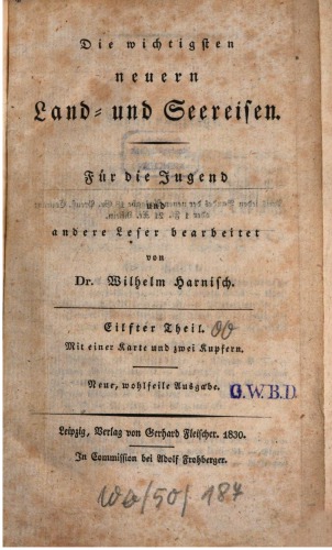 Die wichtigsten neuern Land- und Seereisen