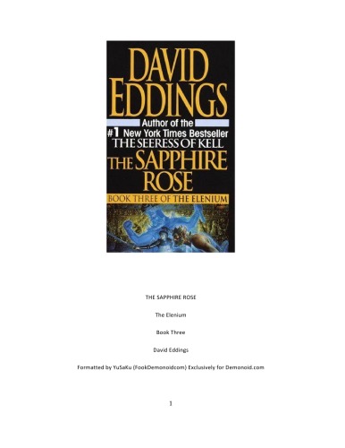THE ELENIUM BOOK THREE: THE SAPPHIRE ROSE.