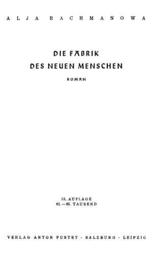 Die Fabrik des neuen Menschen