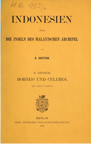 Borneo und Celebes