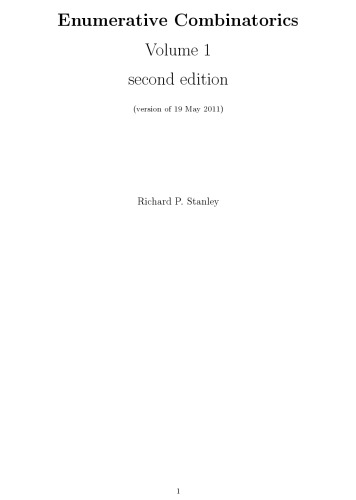 Enumerative combinatorics,