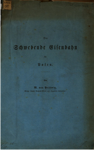Die schwebende Eisenbahn in Posen