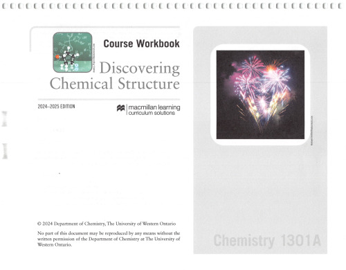 UWO Chemistry 1301A Discovering Chem Course Workbook