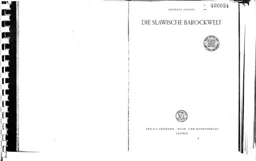 Die Slawische Barockwelt