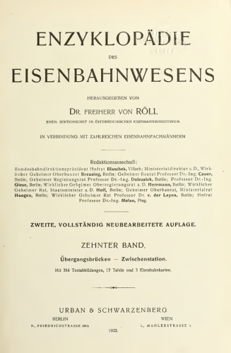 Enzyklopädie des Eisenbahnwesens / Übergangsstation - Zwischenstation