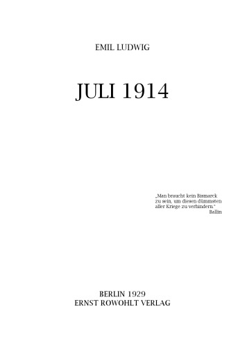 Juli 1914