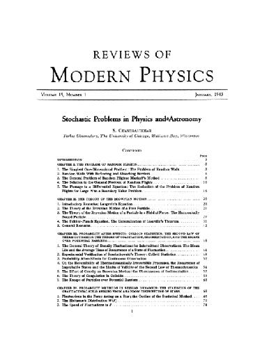 Stochastic problems in Physics and Astronomy