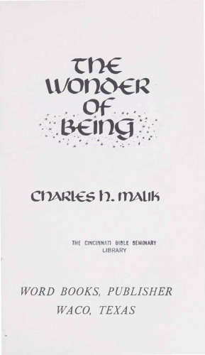 The Wonder of Being