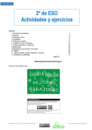 Matemáticas 2º de ESO (LOMLOE) - Actividades y ejercicios