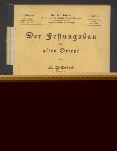 Der Festungsbau im alten Orient