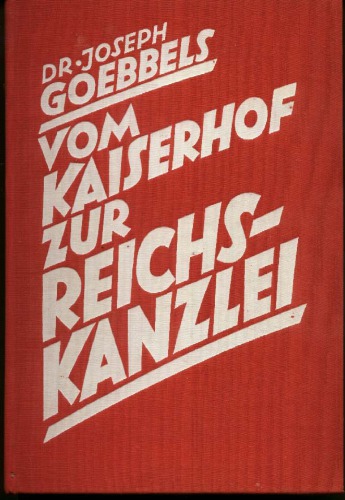 Vom Kaiserhof zur Reichskanzlei