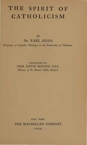 Spirit of Catholicism