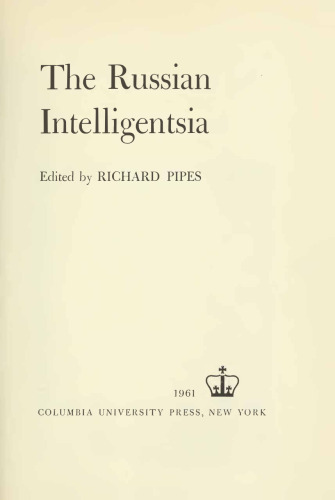 Russian Intelligentsia
