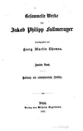 Politische und culturhistorische Aufsätze