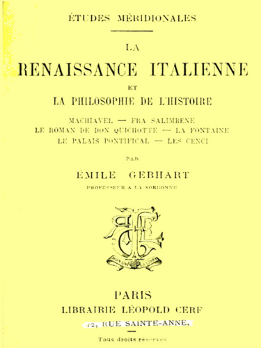 La Renaissance Italienne et la Philosophie