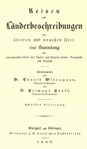 Die Americaner in ihren moralischen, politischen und gesellschaftlichen Verhältnissen