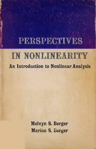 Perspectives in Nonlinearity: An Introduction to Nonlinear Analysis