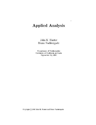 Applied Analysis