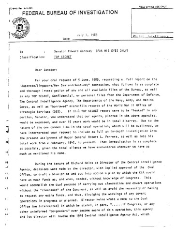 Ted Kennedy FBI Files