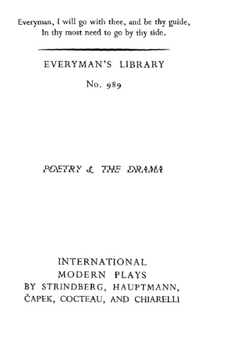 International Modern Plays (Everyman Paperbacks)