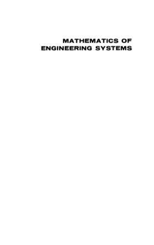 Mathematics for engineering systems