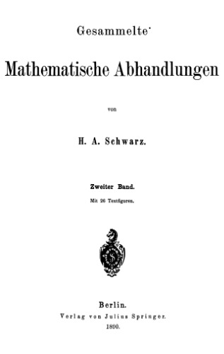 Gesammelte mathematische Abhandlungen, Band 2(it)