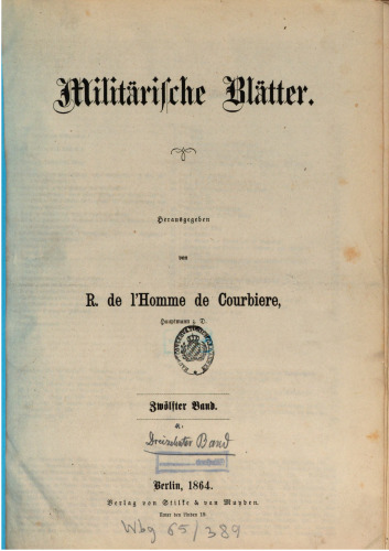 Militärische Blätter