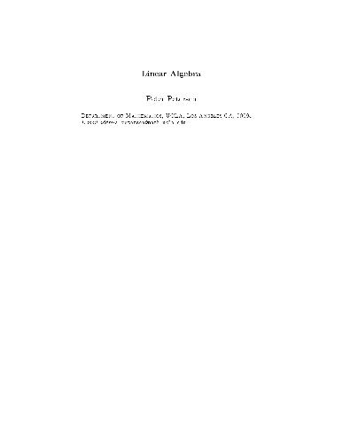 Linear algebra