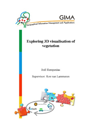 Exploring 3D visualisation of vegetation