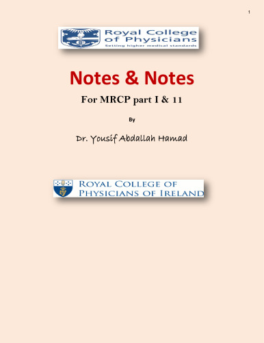 Note & Notes for MRCP part 1 & 2