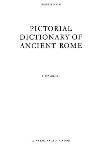 Pictorial Dictionary of Ancient Rome