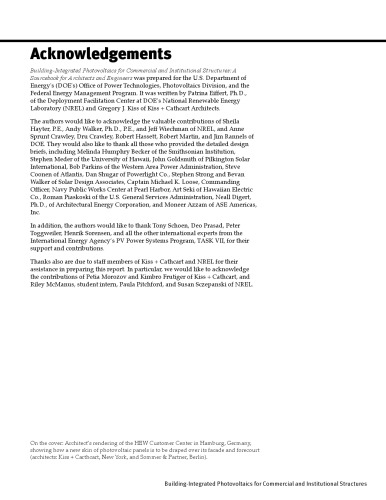 Building integrated PV for commercial industry