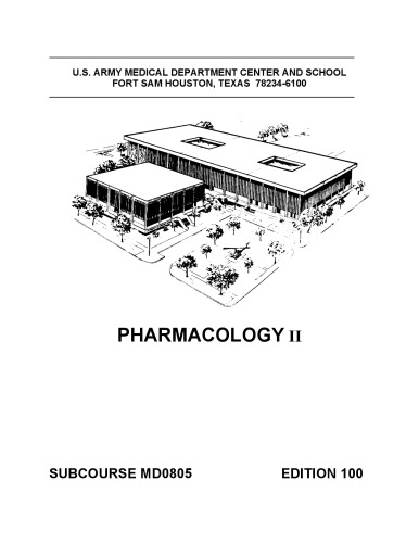 Pharmacology II MD0805