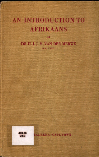 An introduction to Afrikaans