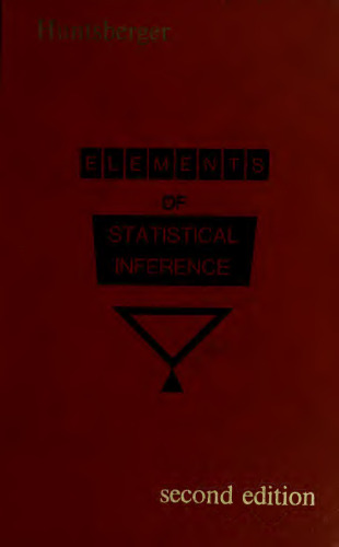 Elements of Statistical Inference
