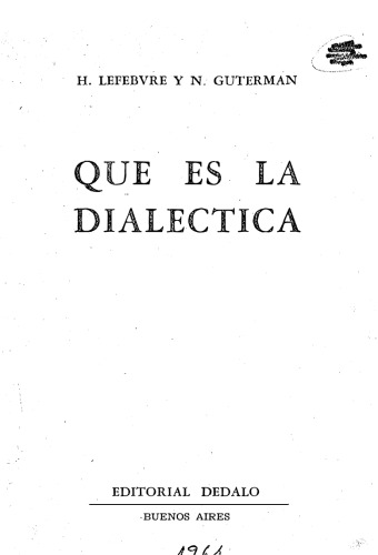 Qué es la dialéctica