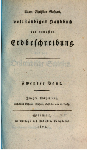 Vollständiges Handbuch der neuesten Erdbeschreibung